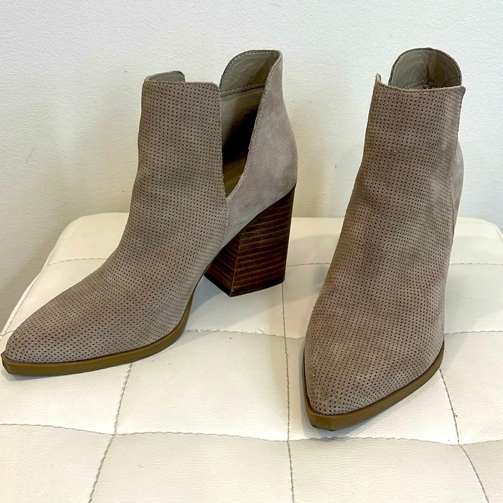 Marc Fisher Suede Tan Booties